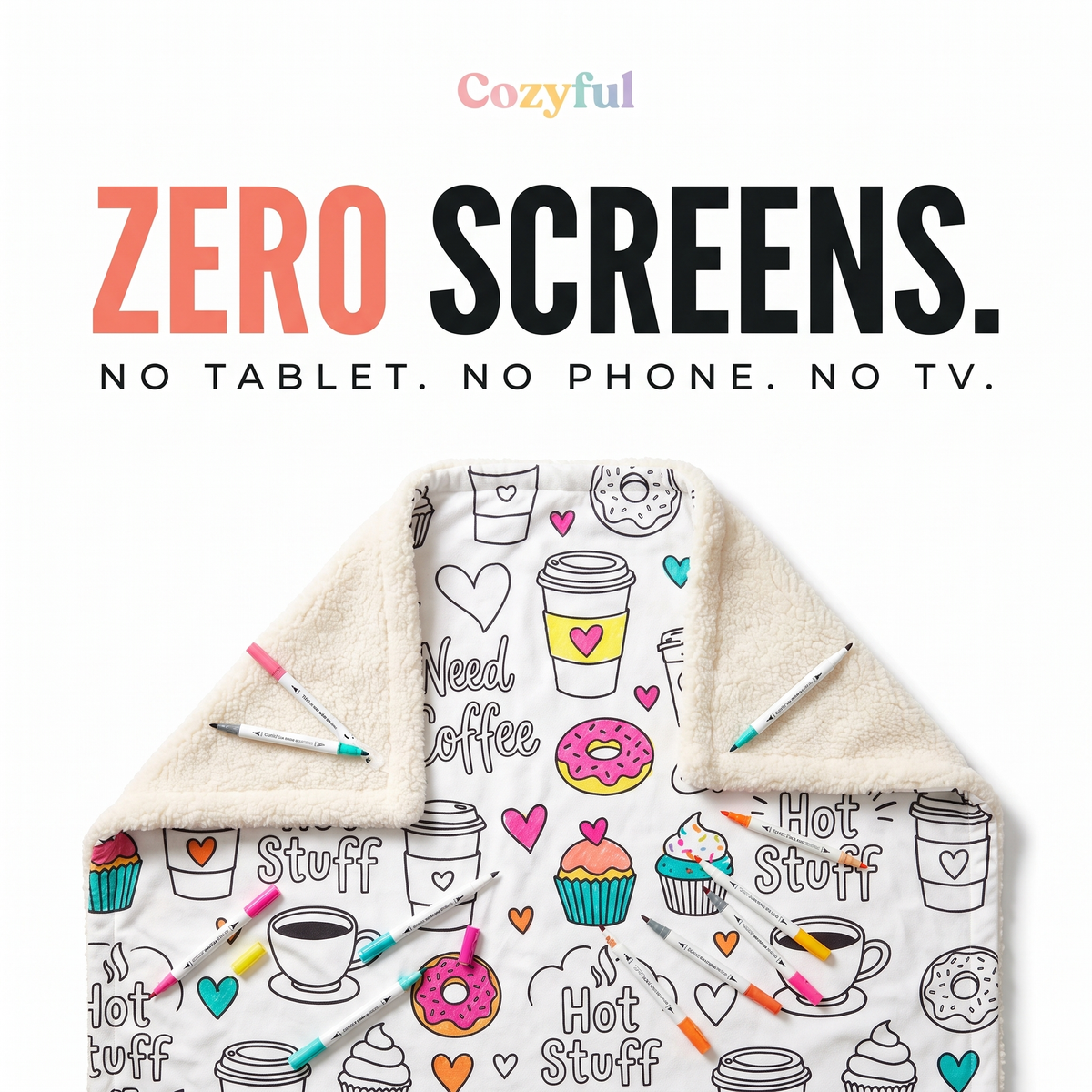 Cozyful™ - Coloring Sherpa Blanket