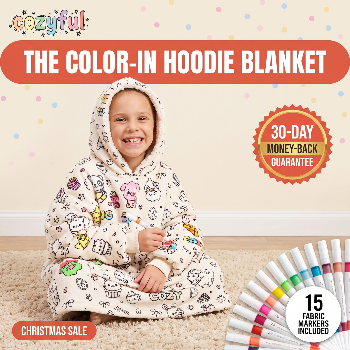Coloring Blanket Hoodie