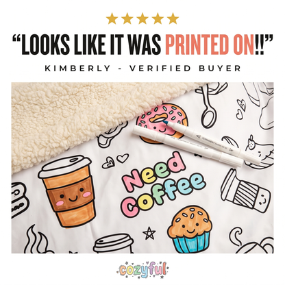 Cozyful™ - Coloring Sherpa Blanket