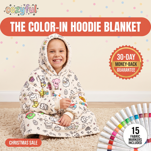Coloring Blanket Hoodie